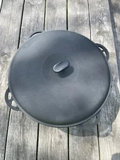 8L Cast Iron Cauldron Kazan WOK with Lid