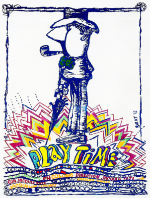 Wall decor home movie Poster.Hulot.Jacques Tati PLAYTIME.French Cinema art