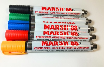 Business Industrial Marsh 88 Paint Markers Variety Pack 5pcs Pens Pencils Markers