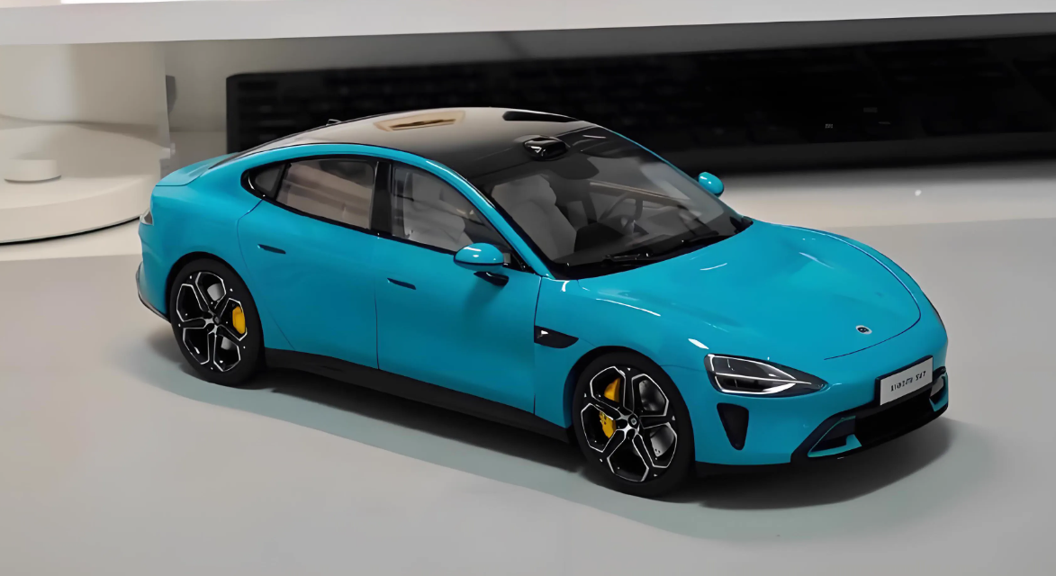 1:18 Scale 28CM Xiaomi Original Factory SU7 Car Vehicle Sedan