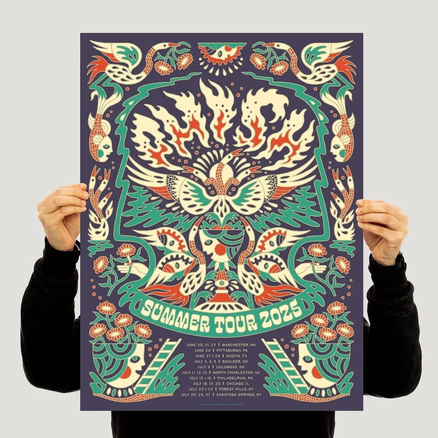 Phish Summer Tour 2025 Poster