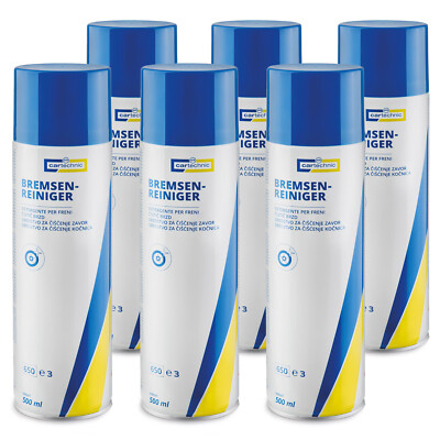 6x Cartechnic Bremsenreiniger Spraydose 500ml Entfetter Teilereiniger