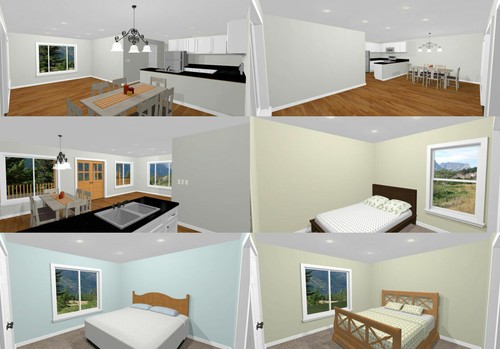 60x50 Apartment with 2-Car 2-RV Garage - PDF FloorPlan - 1,637 sqft - Model 2F - Picture 4 of 6