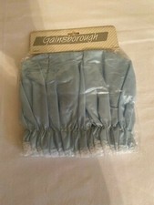 Vintage Plastic Lined Quality Materials Shower Cap Blue with Lace Ruffle NEW