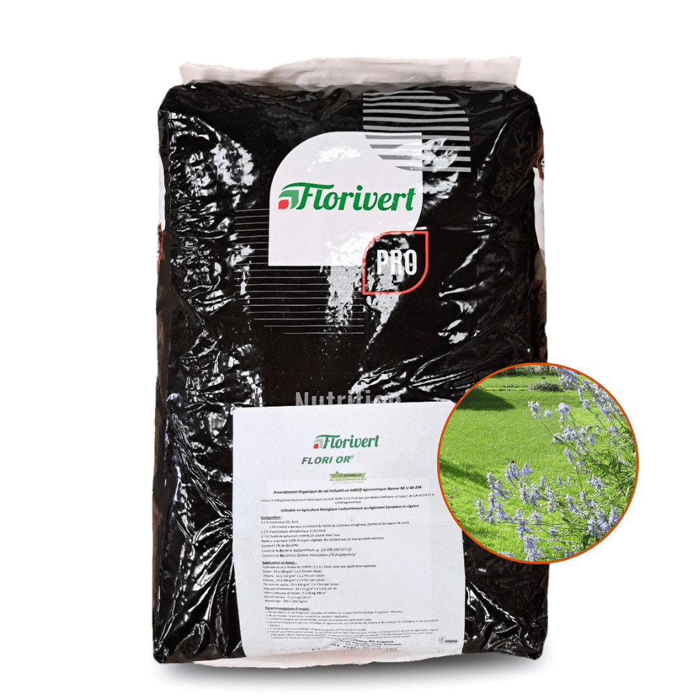 Engrais Flori Or KZ 20 kg pour sol améliorant l'assimilation des nutriments