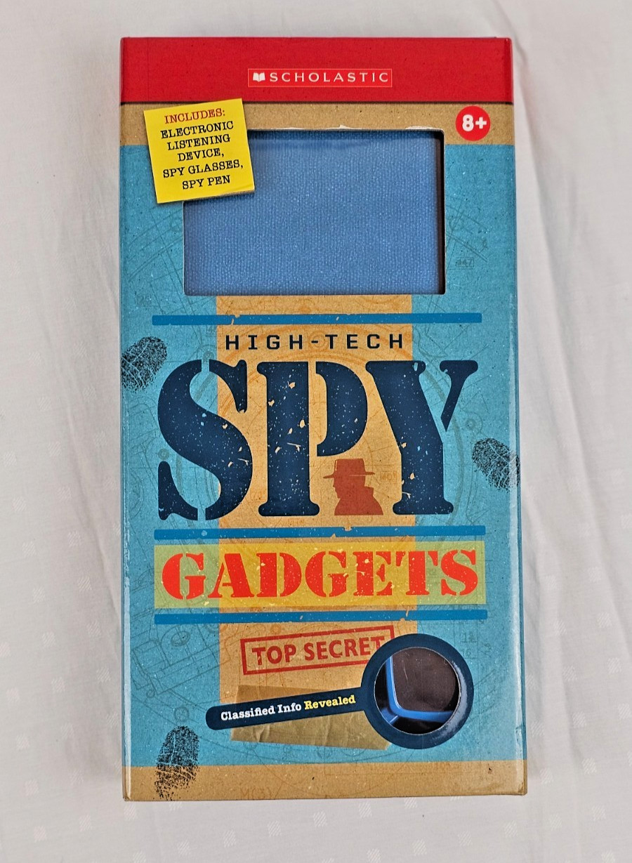 Kids spy gadgets, scholastic. Spy glasses, secret pen, cool book & toy for kids!