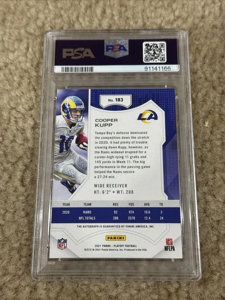 2021 Panini Playoff #183 Cooper Kupp Auto Encased SP #183 - Image 2 of 2