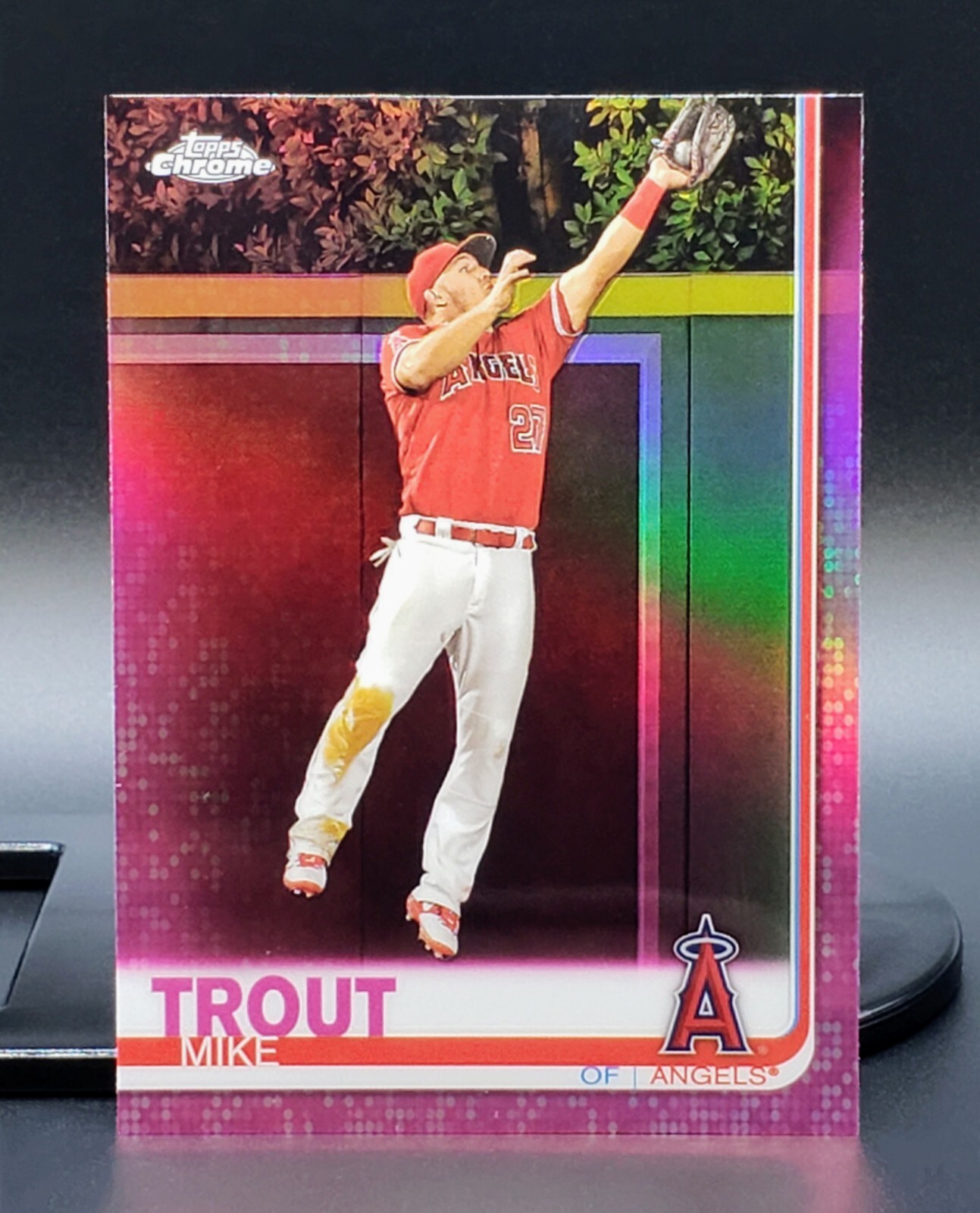 Mike Trout (2019) Topps Chrome PINK REFRACTOR #200