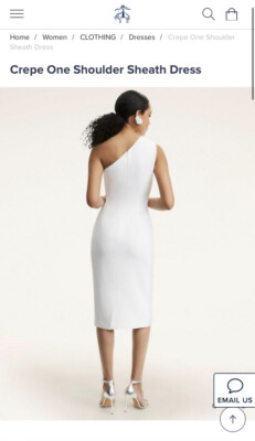 Brooks Brothers White One Shoulder Dress Size 2 | eBay Brooks Brothers White One Shoulder Dress Size 2 | eBay