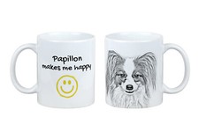 Papillon tazza con il cane Mi rende felice Art-Dog