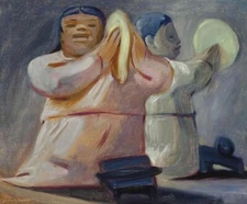 Jean Charlot : Tortilla Makers : 1937 : Archival Quality Art Print