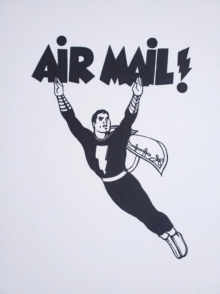 Grafik Print Pop Art Lithografie Air Mail Mel Ramos Signiert Printers Proof - Bild 3 von 4