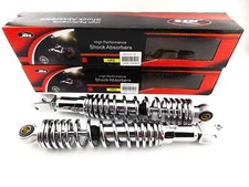 HONDA CB360T TWIN 317mm JBS CHROME REAR SHOCK ABSORBERS EYE TO CLEVIS NC