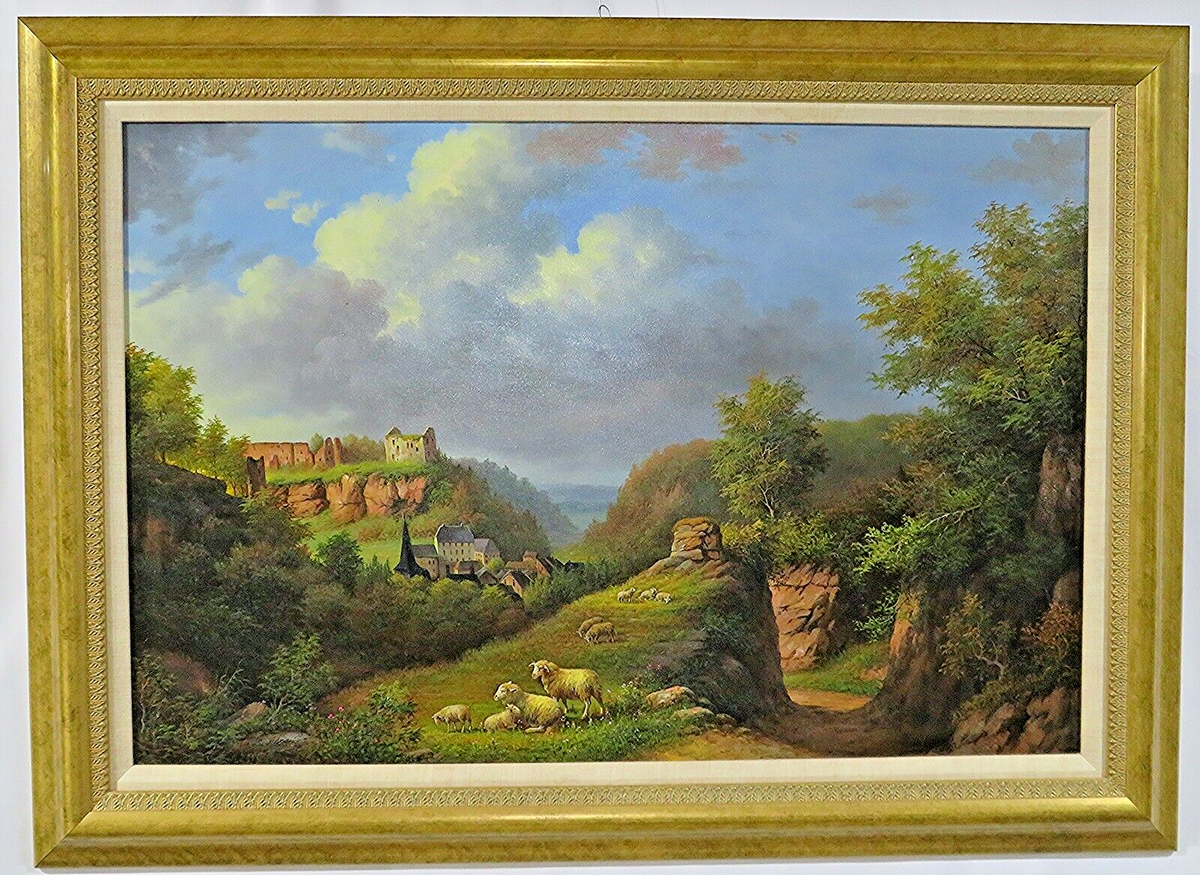 油彩画 Ein Gruß aus Deutschland 1982 油彩画 Ein Gruß aus Deutschland 1982 - メルカリ