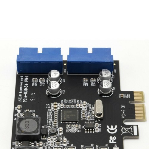 PCIE PCI Express to Dual 20 Pin USB 3.0 PCI-e X1 to 2 ports 19pin USB 3.0 Header - Picture 6 of 7