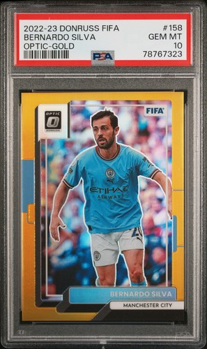 Bernardo Silva [Optic Gold] #158 2022 Panini Donruss card