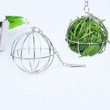 Pet Rabbit Hay Manger Food Feeder Grass Rack Ball Hamster Guinea Pig Feeding