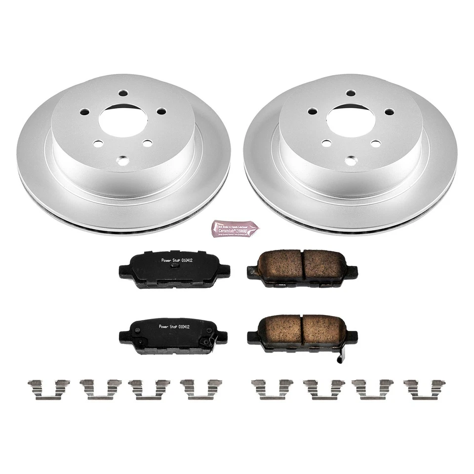 Power Stop Z17 Evolution Geomet Plain Rear Brake Kit for 13-19 Nissan Pathfinder - Image 2 of 2