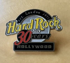 HRC Hard Rock Cafe HOLLYWOOD 30 Years 2001 Anniversary PIN