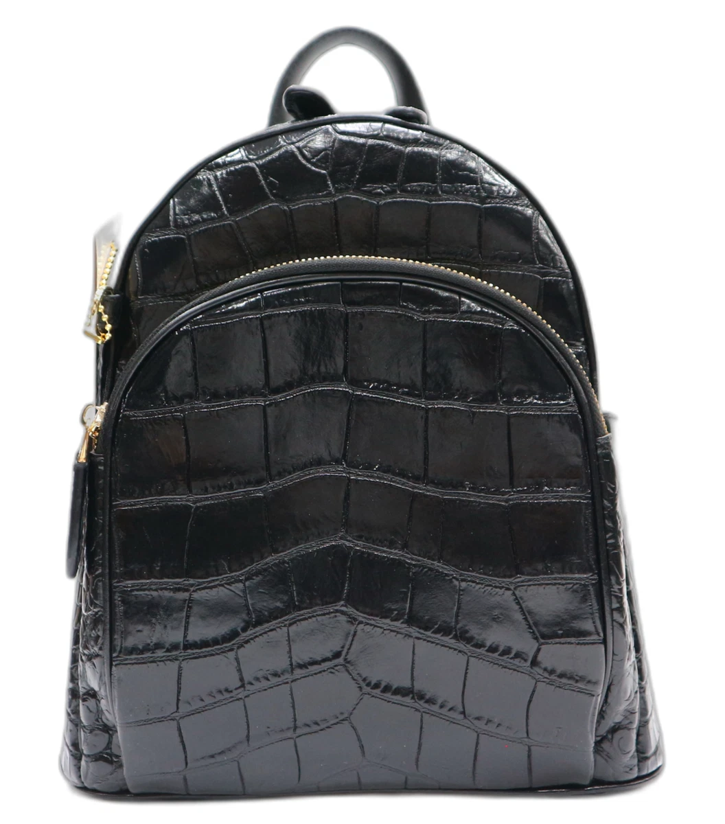 Black croc backpack new arrivals