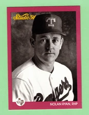 1991 NOLAN RYAN LEAF STUDIO #128 TEXAS RANGERS