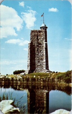 Vintage Postcard Sky Top Memorial Monument Tower Mohonk Lake New York NY    9058