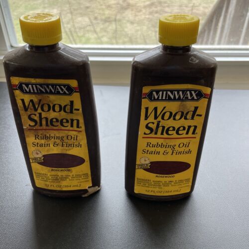 2 Minwax Wood Sheen Rubbing Oil Stain & Finish Rosewood Discontinued READ