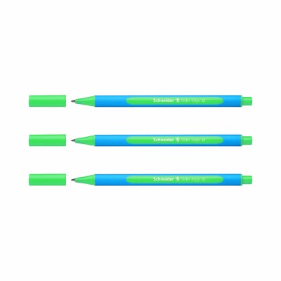 Schneider Kugelschreiber Slider Edge M 3er-Set grün