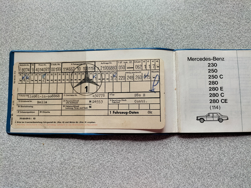 Mercedes-Benz Wartungsheft - 1973 - 7.73 mit Datenkarte - Bild 3 von 7