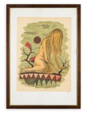 GIANFRANCO RONTANI (Lucca, 1926 - 2018) Quadro Opera Litografia in Cornice 70x50