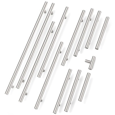 Probrico Brushed Nickel T Bar Handles Cabinet Cupboard Drawer Pulls