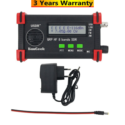 USDX+ USDR HF QRP SDR Transceiver SSB/CW 8-Band 5W DSP SDR FT8 USB LSB Transceiv