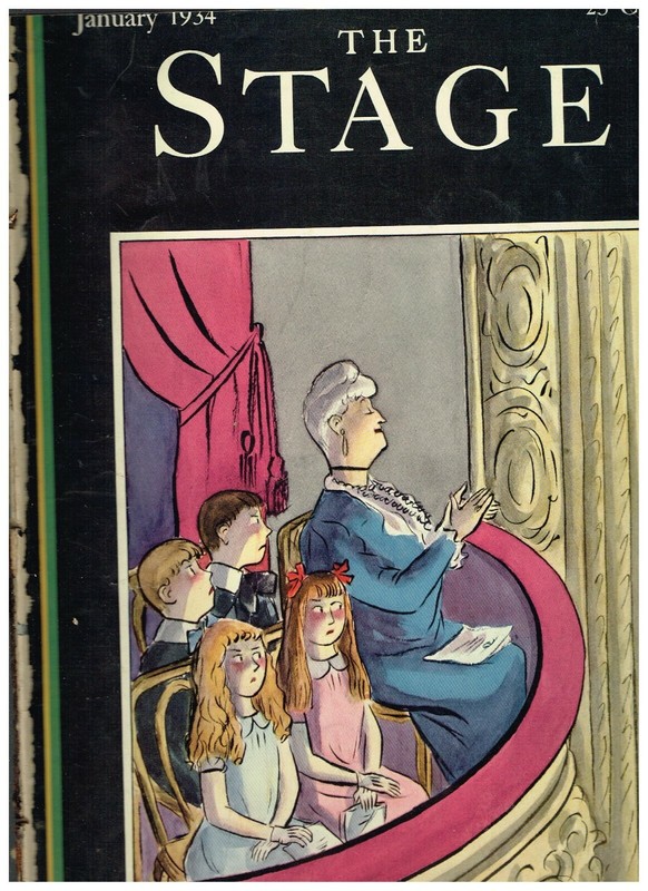 January 1934 The Stage with Helen Hokinson cover