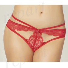 New women's lace panty sexy lingerie intimates gift size S M L XL RED 10835