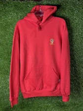 Vintage Russell Athletic Hoodie Red Crest Embroidery SIZE LARGE Rare