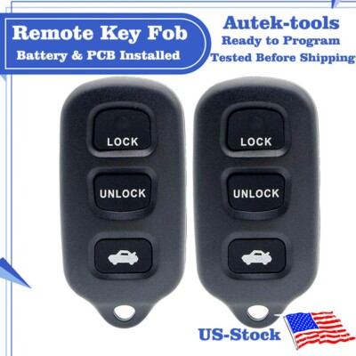 2x For 2002 2003 2004 2005 2006 Toyota Camry Car Remote Keyless Entry Key Fob