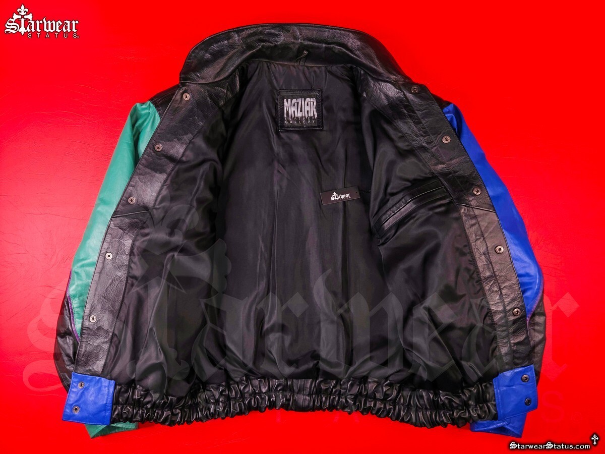 🔥EPIC Vintage 90s LOONEY TUNES Colorful Starter College Leather