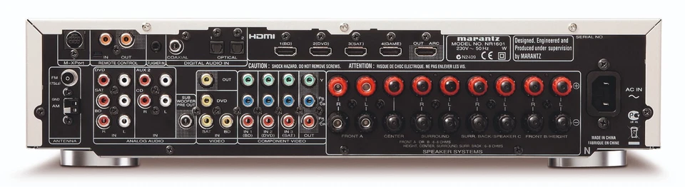 Marantz NR1601 A/V Receiver 7.1 HDMI Tuner OSD USB - Bild 4 von 4