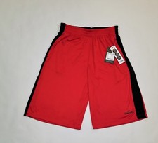 Spalding Boy's Pregame Athletic Short's Red and Black