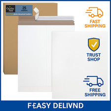 6" X 8" Rigid Photo Document Mailers Redi-Strip Self-Seal Fiberboard   25 Pack