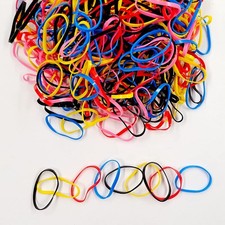 2000pcs Elastic Hair Rubber Bands.Mini 1 Count Pack of 2000 , Common color