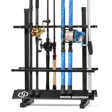 Savior Equipment Fishing Rod Rack Holder Organizer, 24-48 Slots to Hold Fresh...