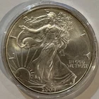 2004 American Silver Eagle $1 1 oz .999 Fine Silver BU Coin in Capsule Gem