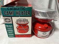NOS BILL DODGE SPORTSMEN ASSOCIATES ENGINE RED CATALYTIC CAMP HEATER