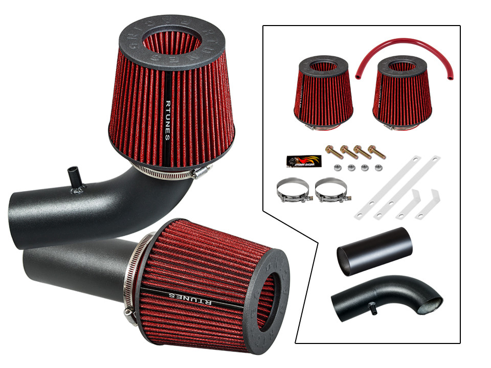 RTunes Ram Air Intake Kit+Filter For 1988-1989 Ford F250 5.0L 5.8L Non-MAF V8