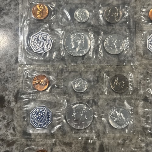 Lot of 6 1964 United States Silver Proof Sets No Envelopes 6 Total Sets - 第 2/6 張圖片