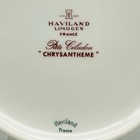 CHRYSANTHEME Haviland Limoges SALAD DESSERT PLATE Fleabite YELLOW CHRYSANTHEMUMS — photo 9