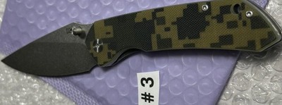 G10 Handle D2 Steel Drop Point Folding Pocketknife Green Black
