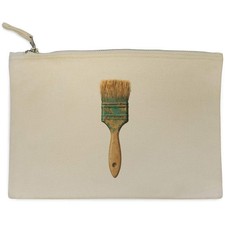 'Vintage Artist Painter Paint Brush Tool' Canvas Clutch Bag (CL00048166)