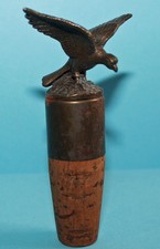 Alter Metall Zierkorken Adler / Flaschenkorken / Metalwork Bottle Stopper Eagle